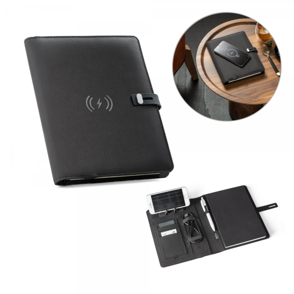 Pasta A5 com carregador wireless
