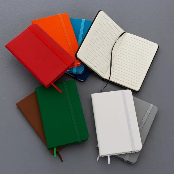 Caderno / Caderneta – Moleskine – Brinde para Empresas  Brinde – Caderneta tipo moleskine emborrachado
