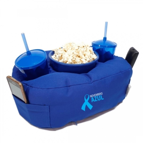 Almofada para Pipoca – Novembro Azul  Brinde – Kit almofada para pipoca Novembro Azul.