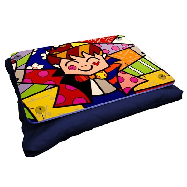 Almofada Bandeja Personalizável - Brinde - Porta objetos na cama, notebook, livros, café da manhã