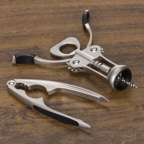 Kit Abridor de Vinho e Quebra Nozes - Brinde