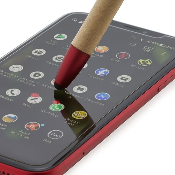 Caneta Ecológica - Touch e Suporte para Celular / Smartphone