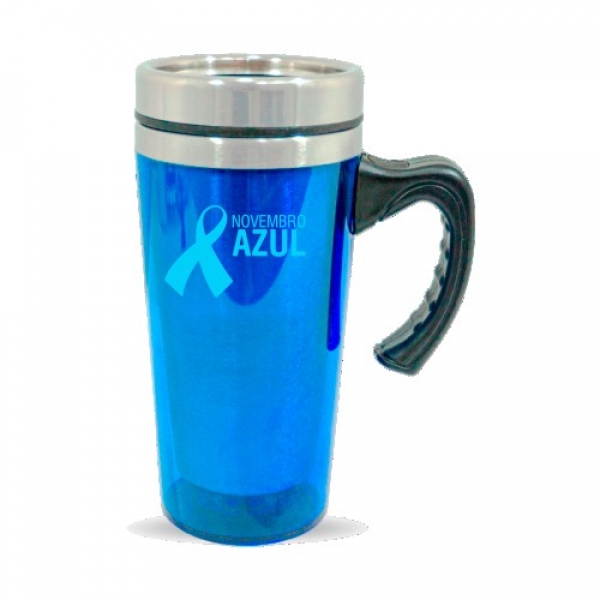 Caneca Acrílica 500ml - Novembro Azul
