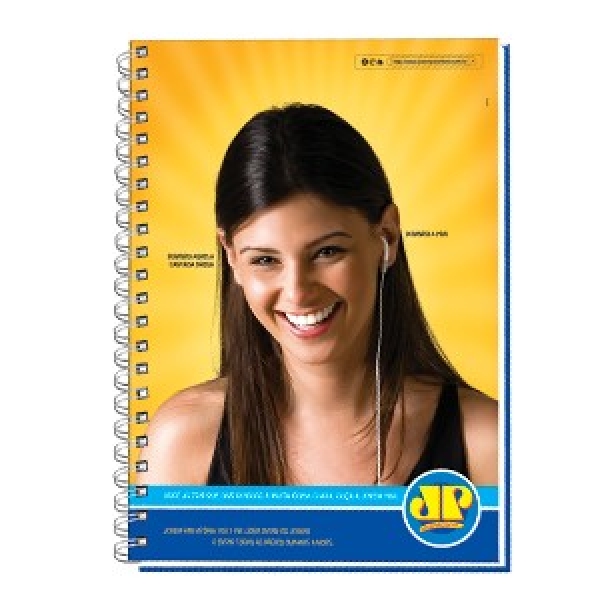 Caderno com Brilho - Brinde para Empresa