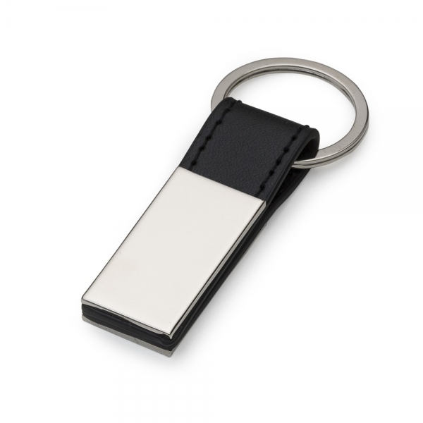 Chaveiro Metal com Couro - Brinde para Empresas